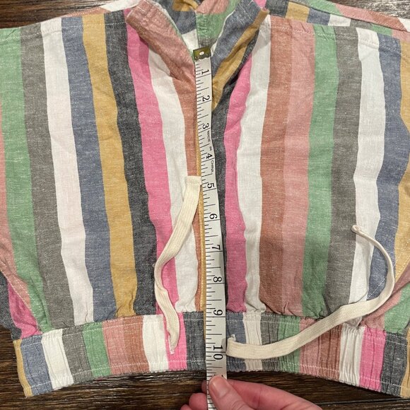 Marine Layer Multicolor Striped High Waist Shorts - Picture 6 of 8